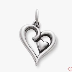 James Avery silver Joy of My Heart Charm - uncut loop