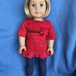 American Girl Doll Kit Kittredge 18” Doll, Blond Hair, Blue Eyes W/Bag