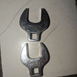SNAP ON 7/8 & 13/16 CROW FOOT WRENCHES 