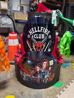CUSTOM stranger things three tier pinata with balls