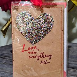 Valentines Card "Glitter" 