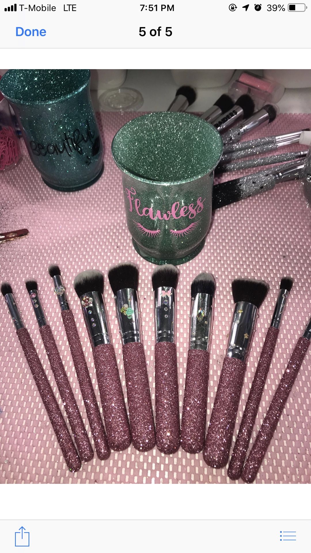 Glitter brushes
