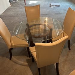 Small Glass Table For Four $250