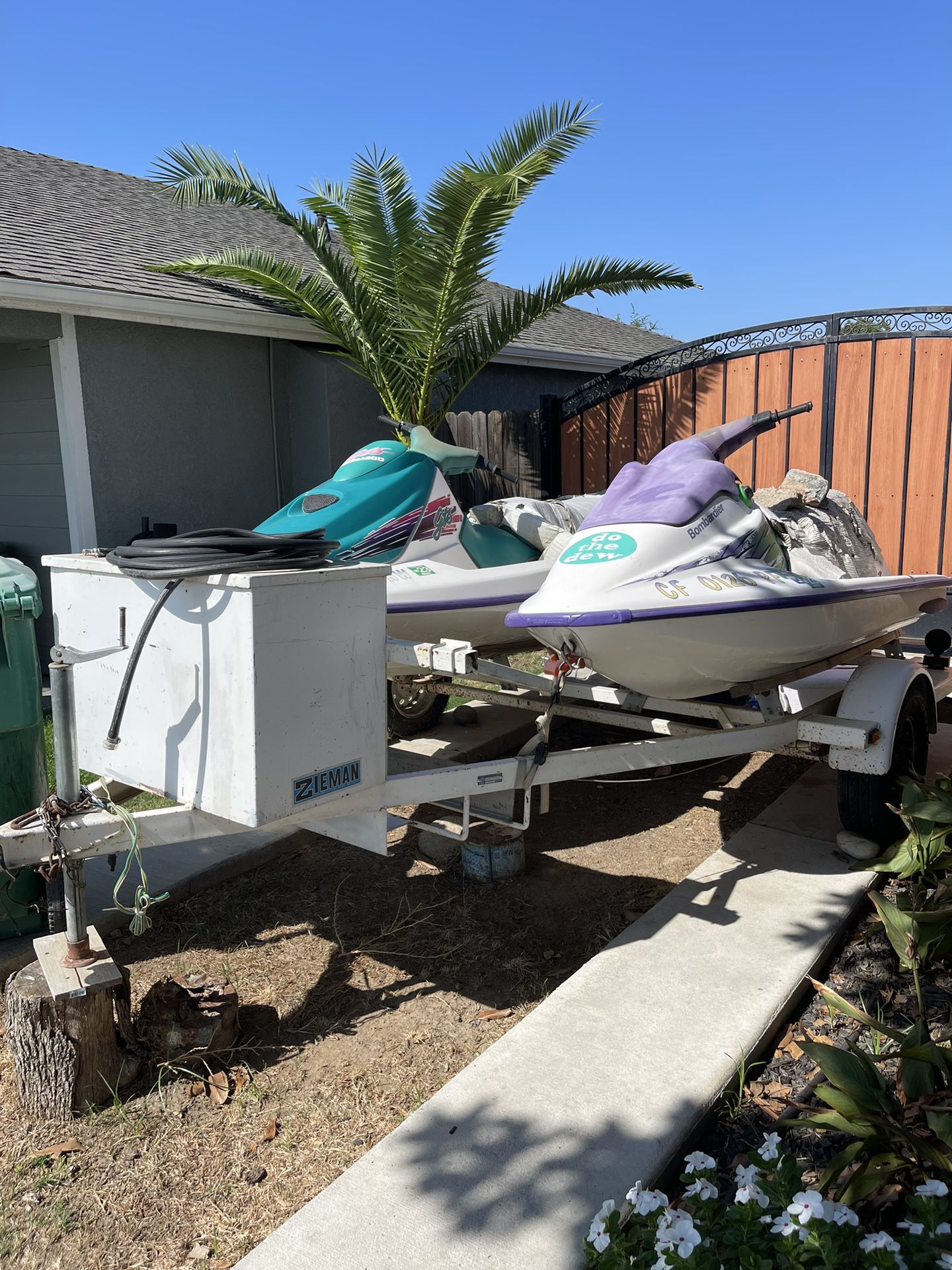 Jet skis And Trailer