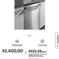 NEW Monogram/Cafe Top Control Smart Stainless Steel Tub Dishwasher with 3rd Rack and 39 dBA