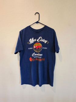 Disney Star Wars Mos Eisley Cantina Blue Men's Unisex T-Shirt Shirt SZ Large