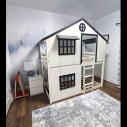 Twin over twin bunk bed