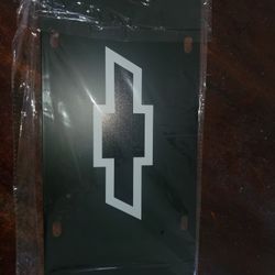 Chevy license plate metal 