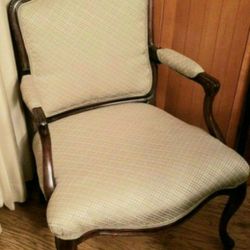 Vintage Chair with Updated Upholstery.  In good Condition !
