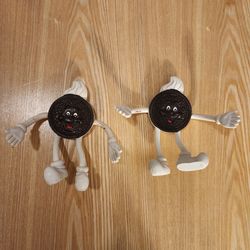 Lot of 2 Vintage Bendable OREO Toys