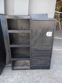 Heavy steel shelving