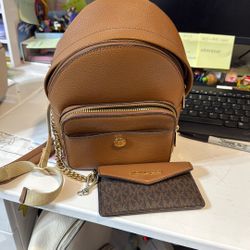 MK Backpack With Wallet 