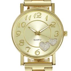 Gold Metal Heart Watch New, Others Listed