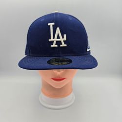New Era 59Fifty Los Angeles Dodgers World Series Blue Fitted Hat Size 7 3/8