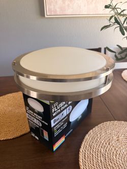 2 moder ceiling led lights