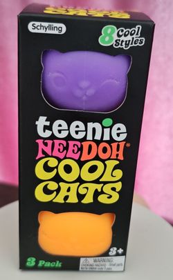 Schylling Teenie Nee Doh Cool Cats 3-Pack