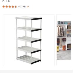 HDX Shelves 5- shelf plastic 36 x 72x 24