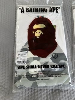 A Bathing Ape BAPE Graphic T-Shirt White Size M