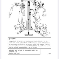 Bodycraft workout weight machine