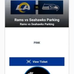 Rams Vs Seahawks - PINK LOT TAILGATE PARKING PASS - $160