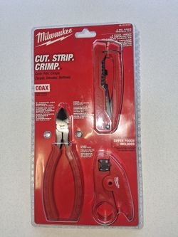 MILWAUKE ,CUT STRIP CRIMP /COAX