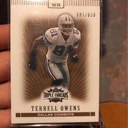 Terrell Owens Card Numbered