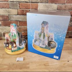 Disney Princess Musical Rotating Snow Globe Cinderella Snow White Alice Castle