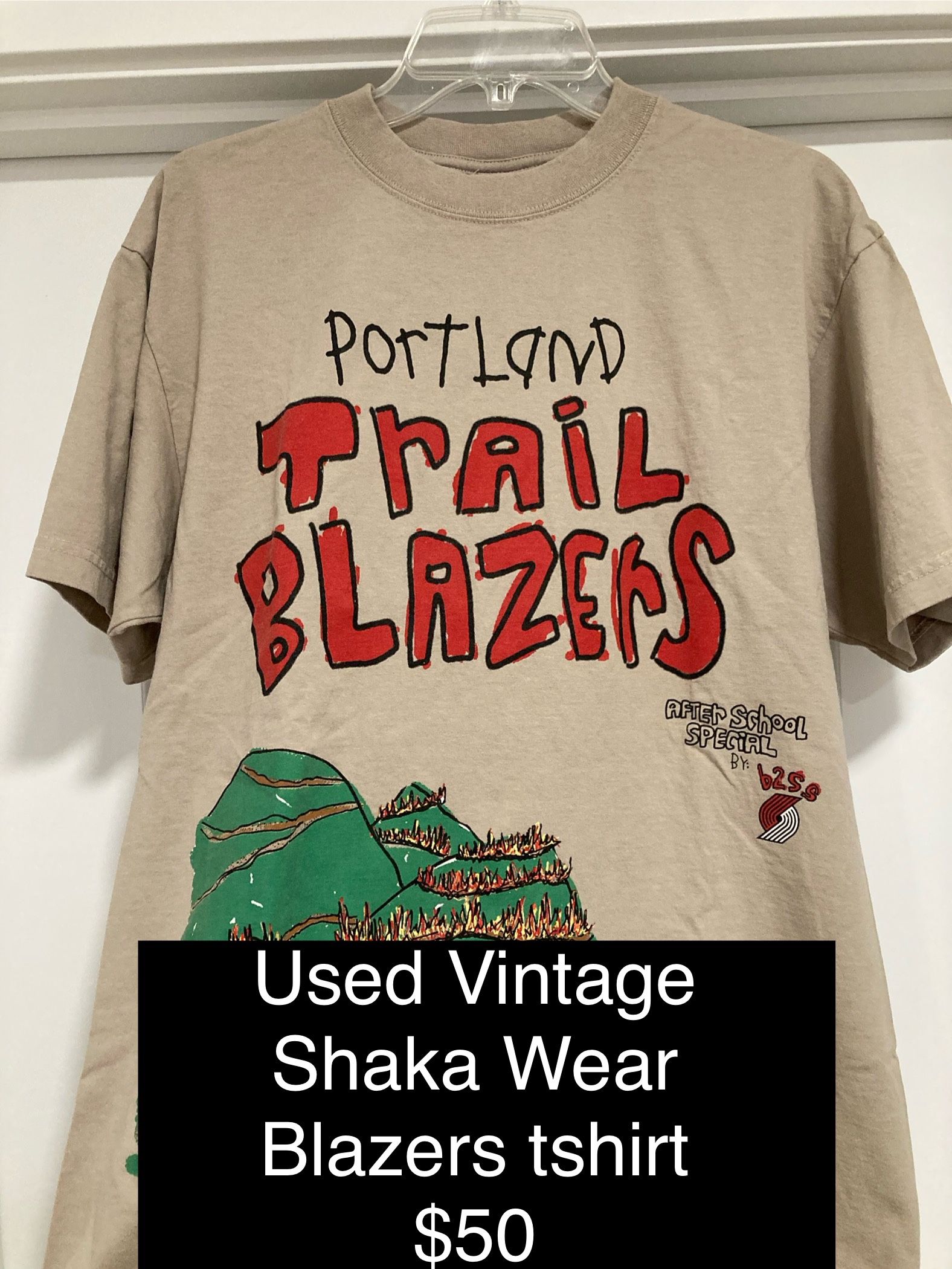 Vintage Blazers Tshirt Size Medium