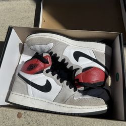 Air Jordan 1 Retro High OG Smoke Gray Leather Suede High Top Sneaker (AUTHENTIC)