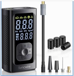 Compressor De Aire Portátil Syncwire / Inflador Eléctrico Digital Recargable