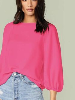 SHEIN Neon Pink Raglan Sleeve Top