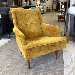 Groovy Mid Century Gold Arm Chair