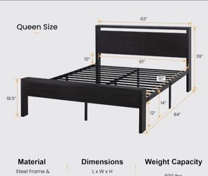Queen Size Metal Bed frame