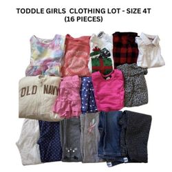 TODDLER GIRL'S CLOTHING LOT - Size 4T