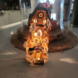 Light up Ceramic Ghost House