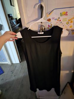 Black Sleeveless Tank Top