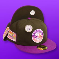 Montreal Expos No Bad Brims 2.0 Olympic Stadium Fitted Hat Size 7 5/8