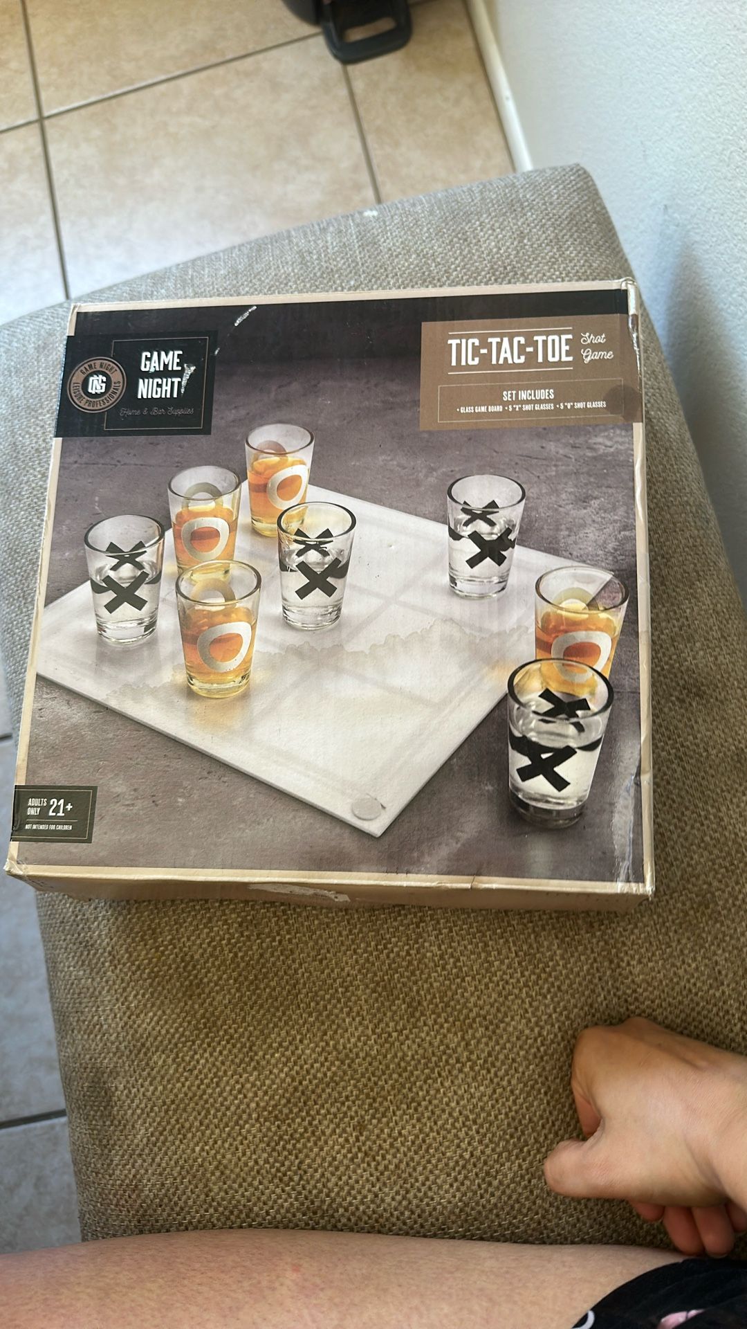 shots glass tic tac toe