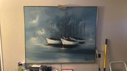 Original authentic Baldwin oil painting 8x8 feet.