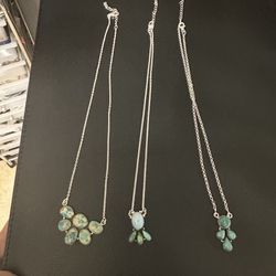 .925 Necklace And Real Turquoise 
