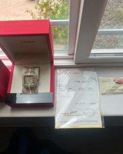 Cartier watch moissanite