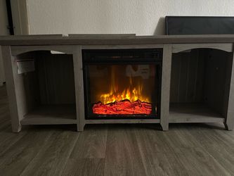 Fireplace TV stand $80