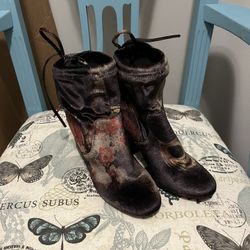NEW ANKLE BOOTS.  SUEDE.  SIZE 6.  PICTURES DON’T DO THEM JUSTICE.