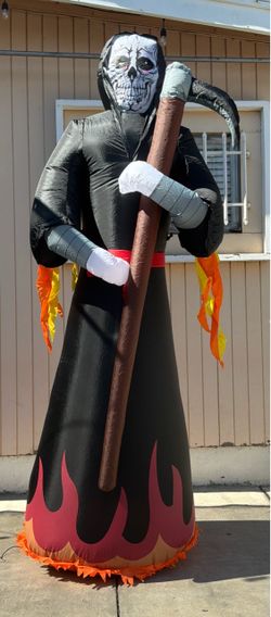 Halloween Inflatable Grim Reaper Yard Decoration