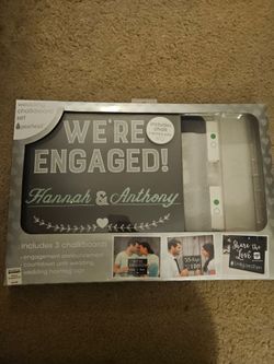 Wedding/engagement chalkboard signs