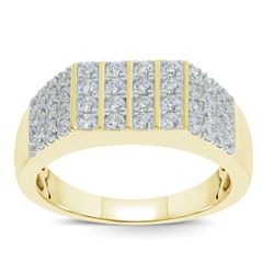10K Men’s Gold Ring , 0.8 Carats