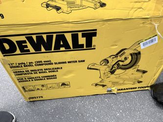 DEWALT 15 Amp Corded 12 in. Double Bevel Sliding Compound Miter Saw, Blade Wrench and Material Clamp Store SKU# 1008-223-978
