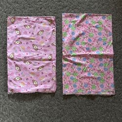 Pink Monkey Pattern Fabric Remnants 
