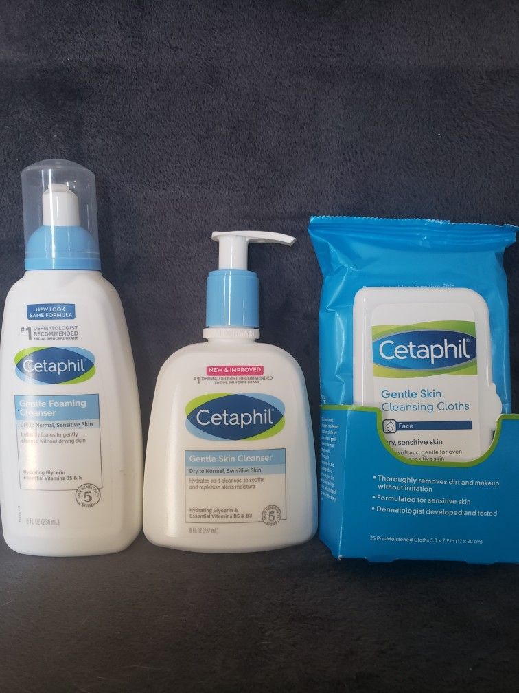 Cetaphil Cleanser and Wipes