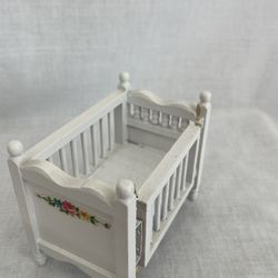 Miniature Wooden Doll Crib